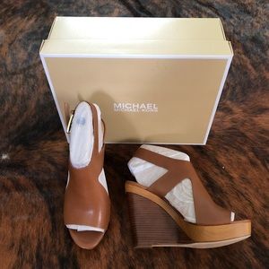 New Michael kors Josephine Wedge Platform Sandals
